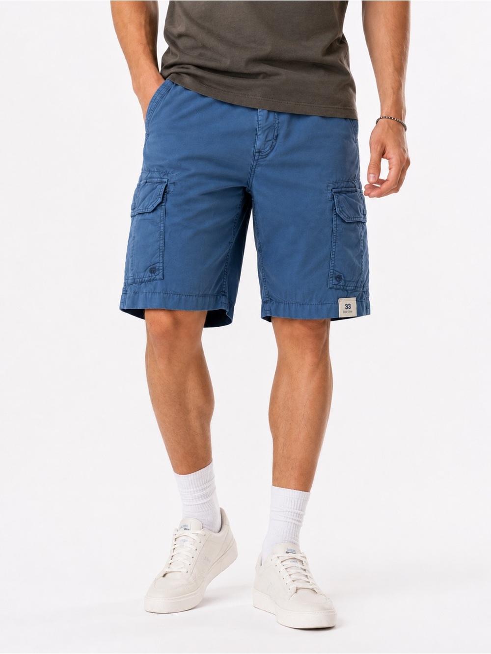 Urban Pipeline Cargo Shorts Blue City Denim Cotton Utility Shorts - Men’s 33 NWT